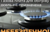 Чому обігріватися газовою плитою небезпечно?