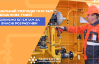 Понад 303 тис. клієнтів Дніпропетровської філії «Газмережі» вже сплатили за розподіл газу у червні