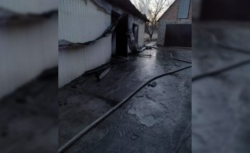 В Никопольском районе сгорело заброшенное здание