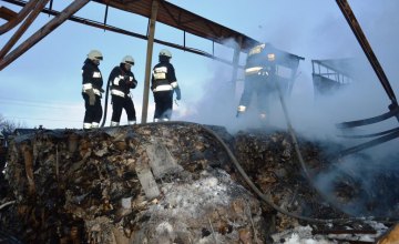 ​В АНД районе Днепра сгорел картонный склад (ВИДЕО)
