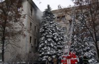 Здание агропромышленного развития ОГА пожарные спасали всю ночь, – МЧС 