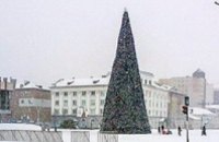 В подконтрольном боевикам Луганске установили новогоднюю елку (ФОТО)