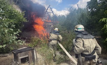 В Покровском районе сгорел одноэтажный жилой дом 