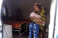 На Днепропетровщине при пожаре спасли женщину с ребенком (ВИДЕО)