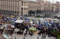 На Майдане продолжается акция протеста предпринимателей 