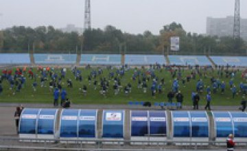 В Днепропетровске юные футболисты установили рекорд Украины