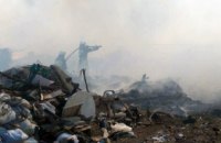 Спасатели ликвидировали пожар на территории мусорного полигона в Днепре