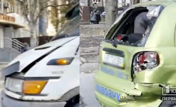 В Кривом Роге авто автошколы попало в ДТП: обошлось без пострадавших 