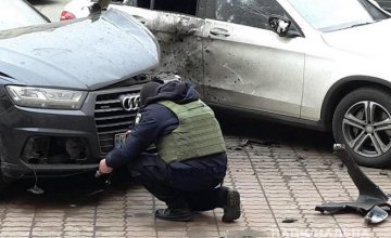 В Киеве на пр. Героев Сталинграда взорвался внедорожник «Ауди» (ФОТО)