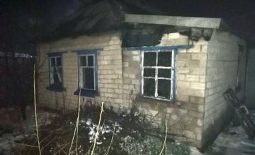 Пожар на Днепропетровщине: вместе с домом сгорел хозяин (ФОТО)