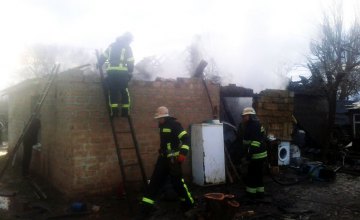 На Днепропетровщине горел частный дом: огнем уничтожена кровля