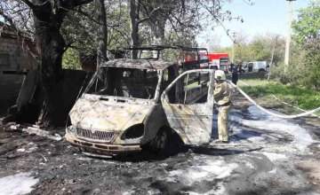 В Днепропетровской области на временной стоянке сгорел грузовик