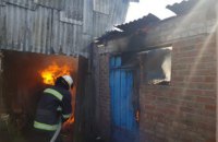 На Днепропетровщине произошел пожар в летней кухне частного дома