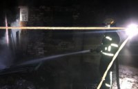 Ночью в Чечеловском районе Днепра горела хозпостройка (ФОТО)