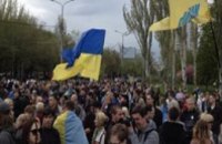 В Донецке во время столкновения участников митинга «За единую Украину» с пророссийскими митингующими пострадало 14 человек