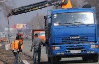  Продолжается ремонт дорог в Днепропетровске
