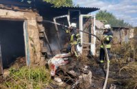В Петриковском районе произошел пожар в летней кухне
