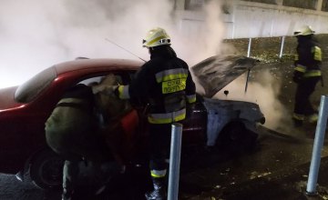 В Днепре во время движения загорелся автомобиль «ЗАЗ-DAEWOO»