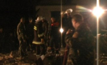 В Днепропетровской области рухнул частный дом (ВИДЕО)