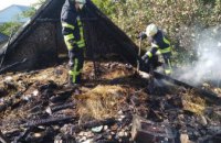 На Днепропетровщине произошел пожар на территории частного домовладения