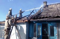 На Днепропетровщине горел дом в частном секторе