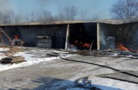 В Криворожском районе горел склад с мебелью: огнём уничтожено 300 кв. метров