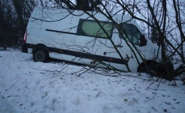 ​На Днепропетровщине в сугробе застряли автобусы с пассажирами, 18 из которых дети (ФОТО)