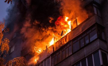 В Днепре во время пожара в многоэтажке погиб мужчина