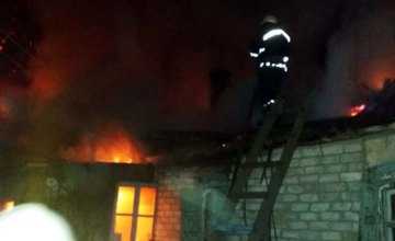 В Днепропетровской области на территории частного дома произошел пожар 
