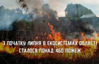 З початку місяця екосистеми Дніпропетровщини горіли більш ніж 460 разів  