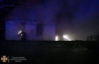 На Днепропетровщине спасатели около часа тушили пожар в частном доме