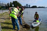 Чиста акваторія: департамент парків та рекреації сумісно з каякерами очистили берег Дніпра
