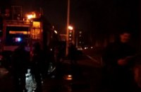В Днепре 17 спасателей затушили пожар в тире  (ФОТО)