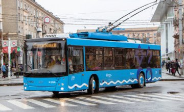 В Днепре представили новое оформление для троллейбусов