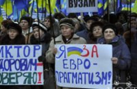 В Днепропетровске состоялся многотысячный митинг в поддержку политики Президента (ФОТО)