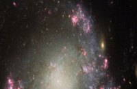 NASA опубликовали фото разрушенной галактики с перемычкой 