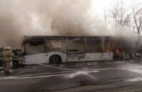 В Винницкой области во время движения загорелся пассажирский автобус
