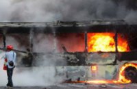 Сегодня ночью в Днепропетровске сожгли сразу 18 автобусов (ДОПОЛНЕНО) 