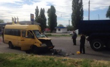 В Новомосковске маршрутка влетела в грузовик: пострадали 15 человек