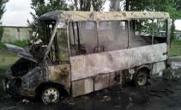 В Херсонской области сгорел пассажирский автобус