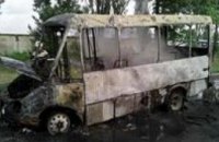 В Херсонской области сгорел пассажирский автобус