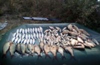 На Каховском водохранилище поймали браконьера с 30 кг рыбы (ФОТО)