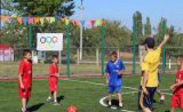 Современное поле для мини-футбола открыли в селе Степовое Днепропетровской области