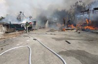 В Кривом Роге спасатели за полтора часа ликвидировали масштабный пожар (ФОТО)