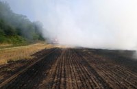 На Днепропетровщине за сегодняшний день уже сгорело 2 поля