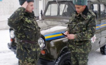 В воинских частях Днепропетровской области завершился месячник безопасности дорожного движения «Осторожно! Гололед!»