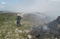 В Николаевской области на территории свалки мусора произошел пожар