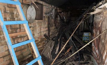 На Днепропетровщине в частном доме произошел пожар: огонь уничтожил 2 постройки