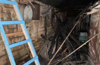 На Днепропетровщине в частном доме произошел пожар: огонь уничтожил 2 постройки