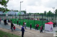 На ж/м Левоборежный-3 состоялось торжественное открытие футбольного поля